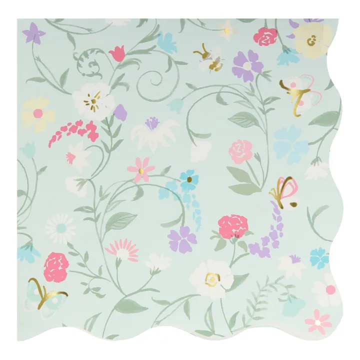 Meri Meri Petites serviettes en papier florales Ladurée - Set de 16
