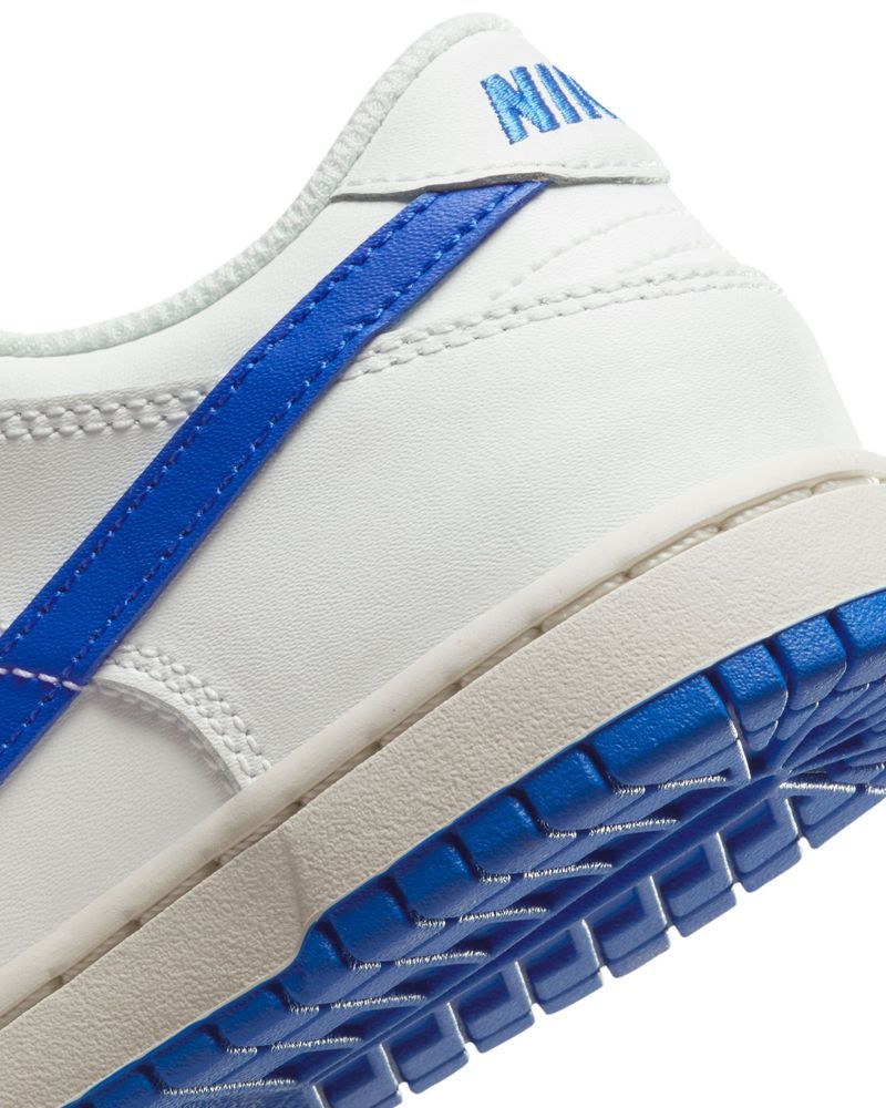 Chaussures Nike Dunk Low Blanc & Bleu Royal pour enfant