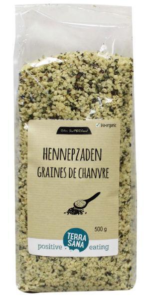 Terrasana RAW Hennepzaad Gepeld 500g