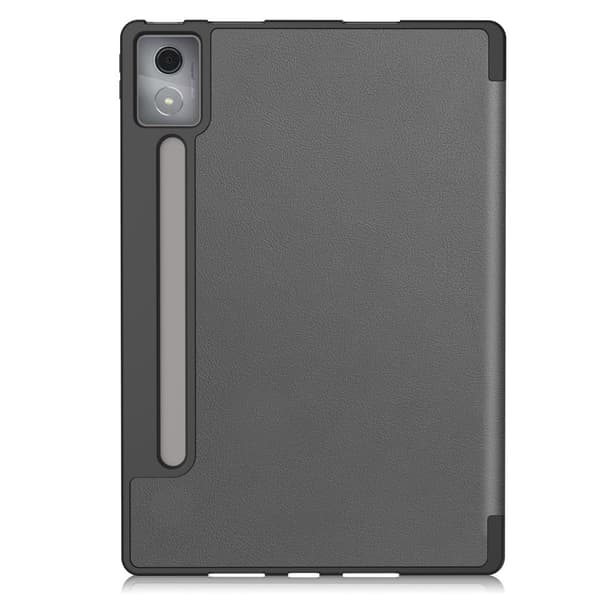 For Lenovo Idea Tab Pro Case Tri-Fold stativdeksel med penneholder - Grå