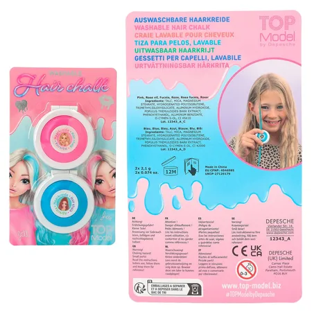 Depesche TOPModel Haarkreide Set BEAUTY and ME, 1 Set, 2-fach sortiert