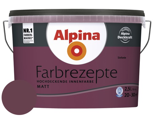 Alpina muurverf kleur recepten symfonie 2,5 l