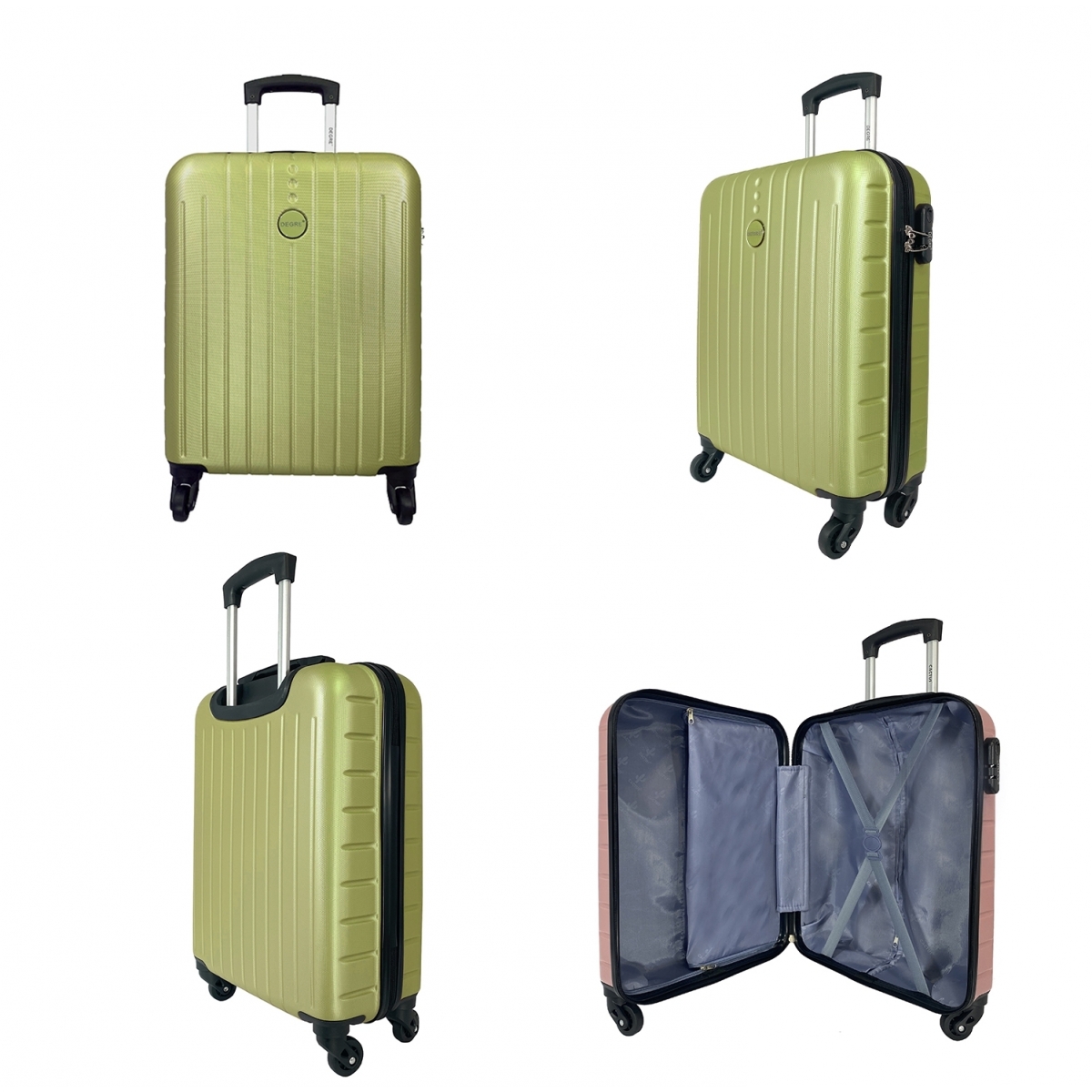 Degré Lot 3 valises rigides dont 1 valise cabine Degré