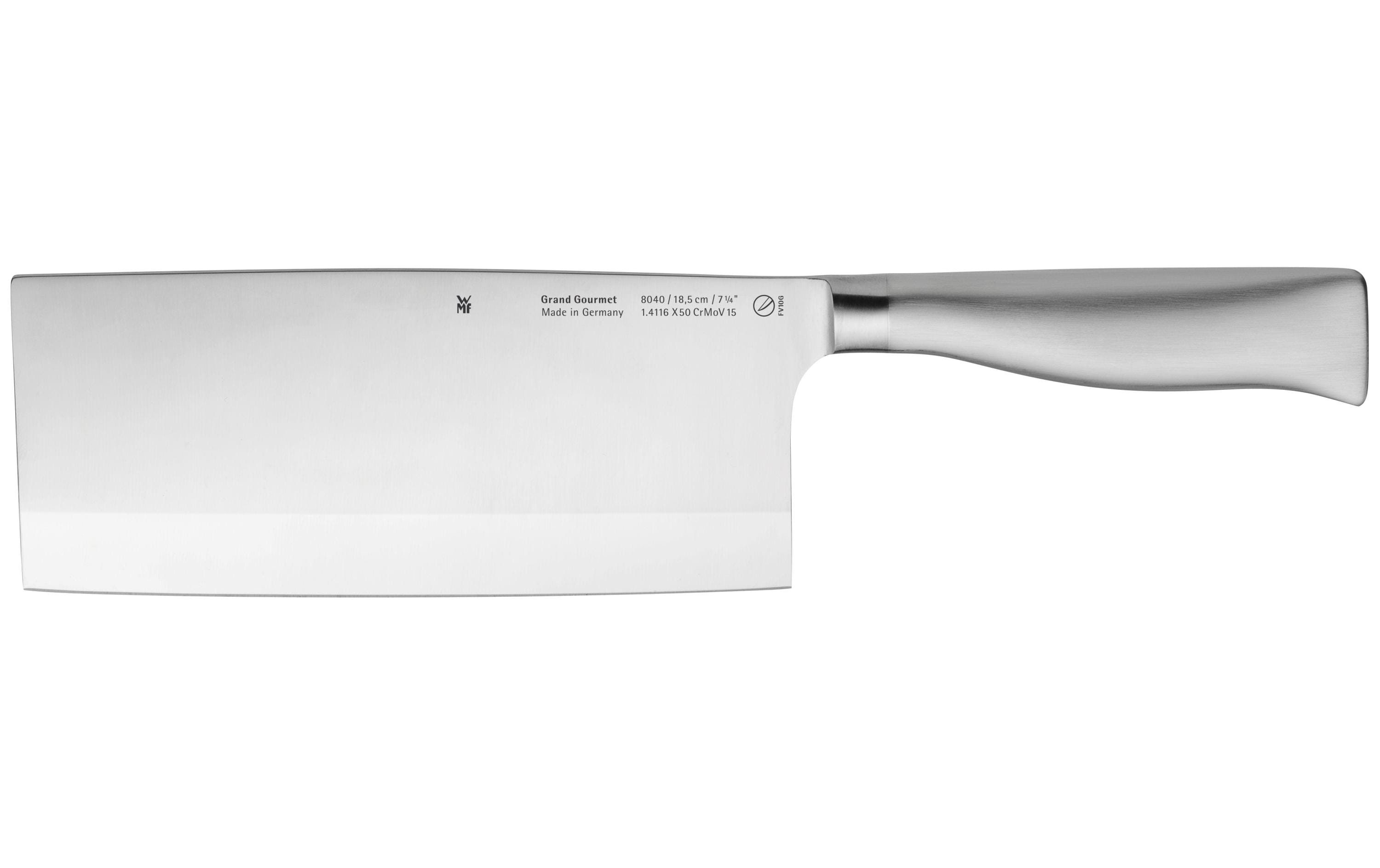 Chinesisches Kochmesser Grand Gourmet 18.5 cm, SilberChinesisches Küchenmesser aus geschmiedeter Klinge aus rostfreiem und säurebeständigem Spezialklingenstahl
