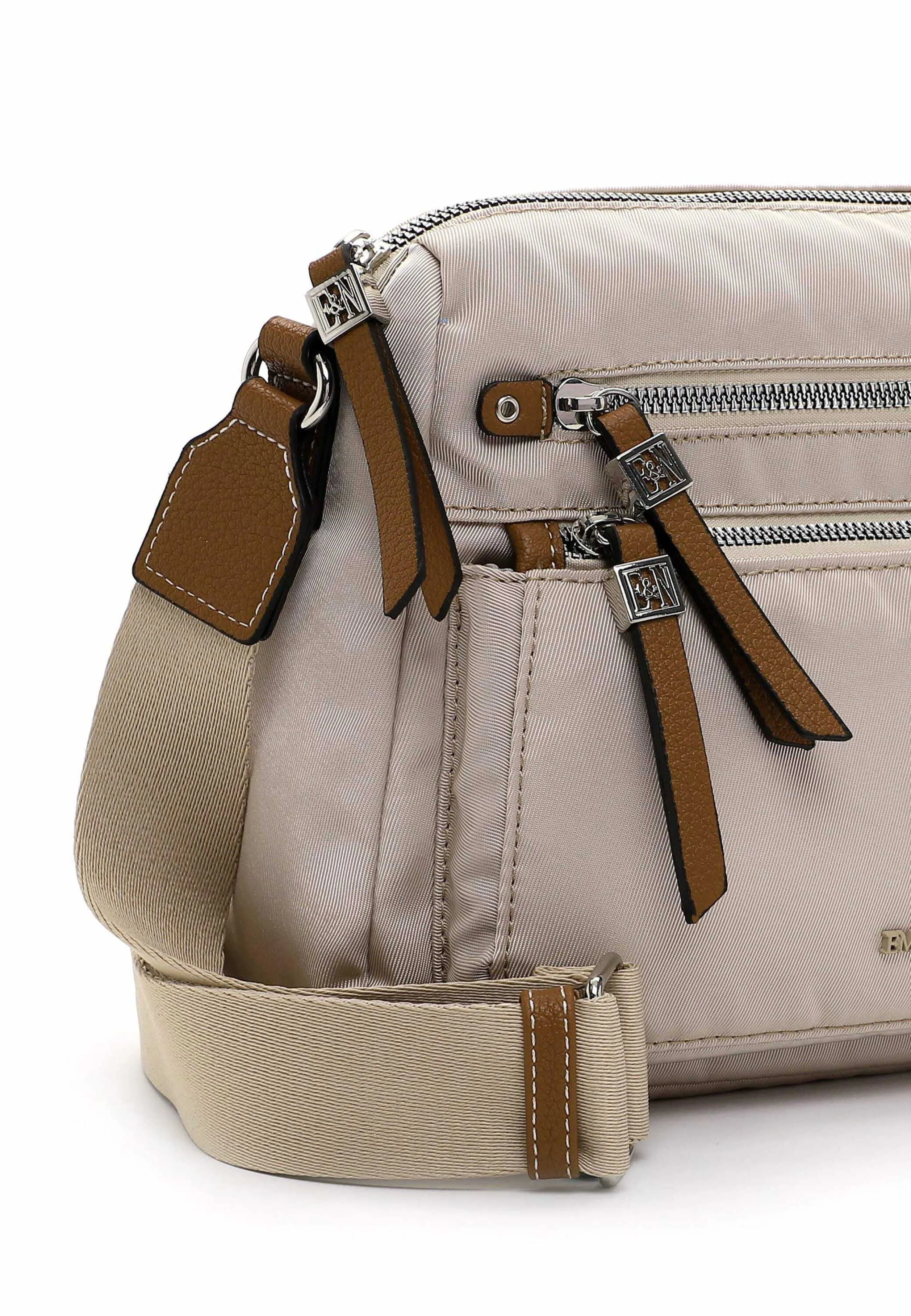 EMILY & NOAH Umhängetasche Beige Textil