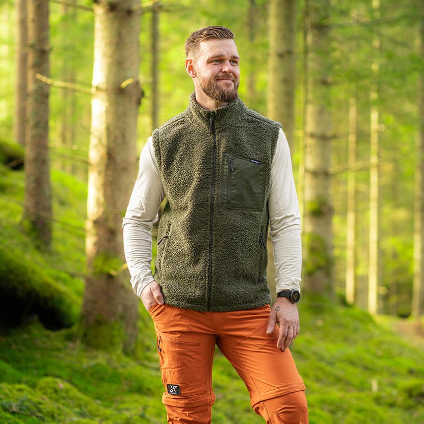 Bigfoot Pile Vest Herre Grape Leaf