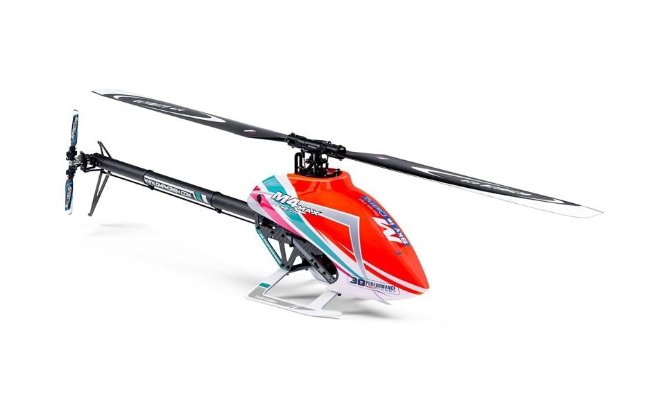 Helikopter M4 Max Combo Orange, Bausatz<br>OMP M4 Flybarless 3D Heli der 400er klasse