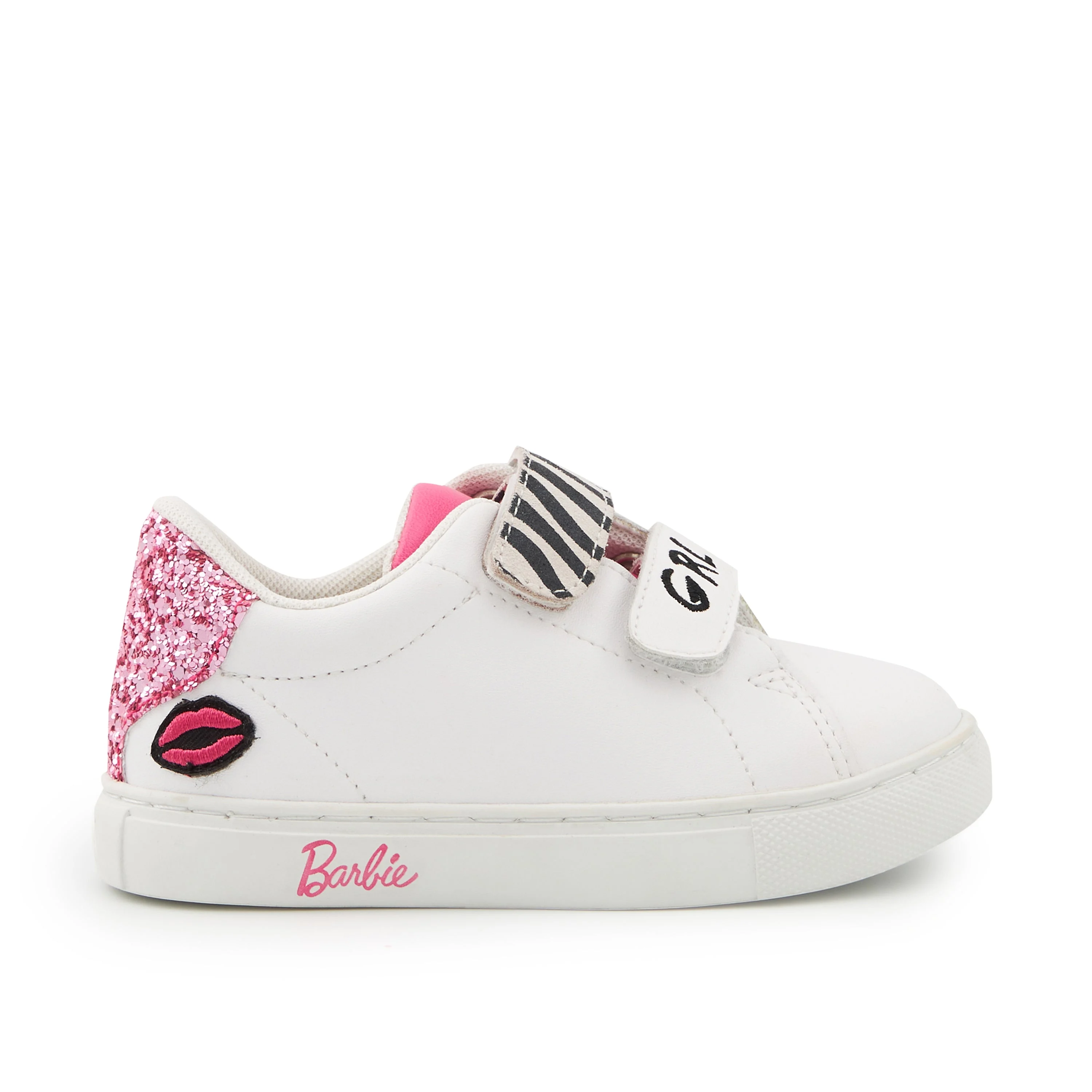 MINI EDITH GRL PWR ZEBRA - Sneakers en cuir | Blanc