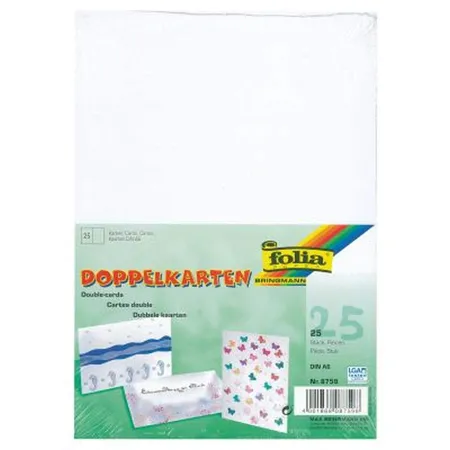 Folia Briefdoppelkarten, A6, 25 Stück