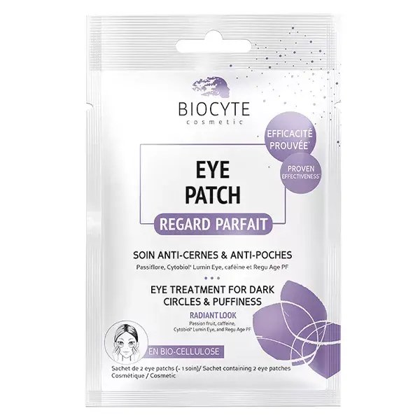 Adesivo para Olhos Biocyte - Tratamento Anti-Olheiras e Anti-Inchaço - Cuidado Perfeito para a Área dos Olhos - Pacote com 2 Adesivos