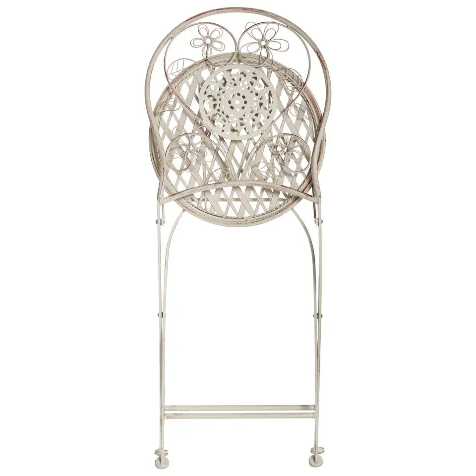 YAVIZA - Set van 2 tuinstoelen - Lichtbeige - IJzer