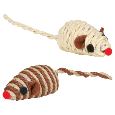 Trixie Spielmaus aus Bast mit Rassel
