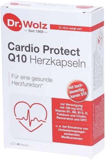 DR. WOLZ Cardioprotect Q10 Herz<br>40 Stück, Blister, Kapsel