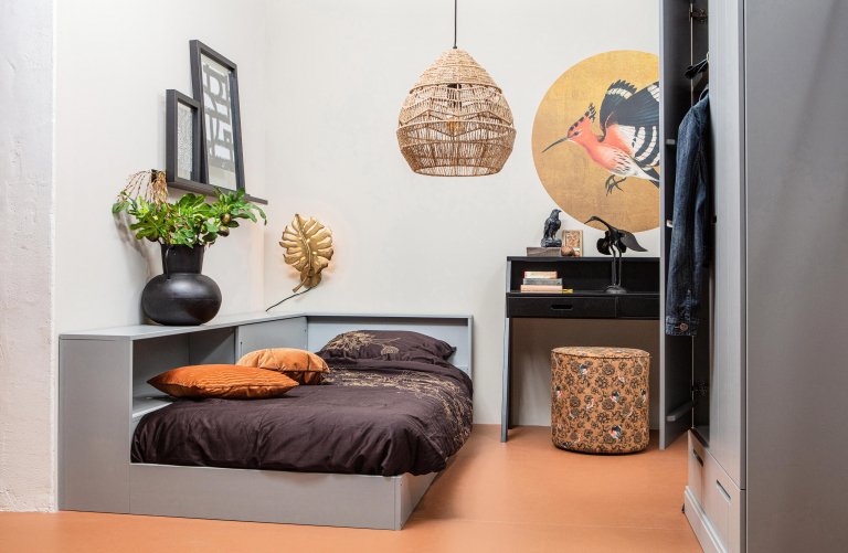 WOOOD Connect bed 90x200 wit