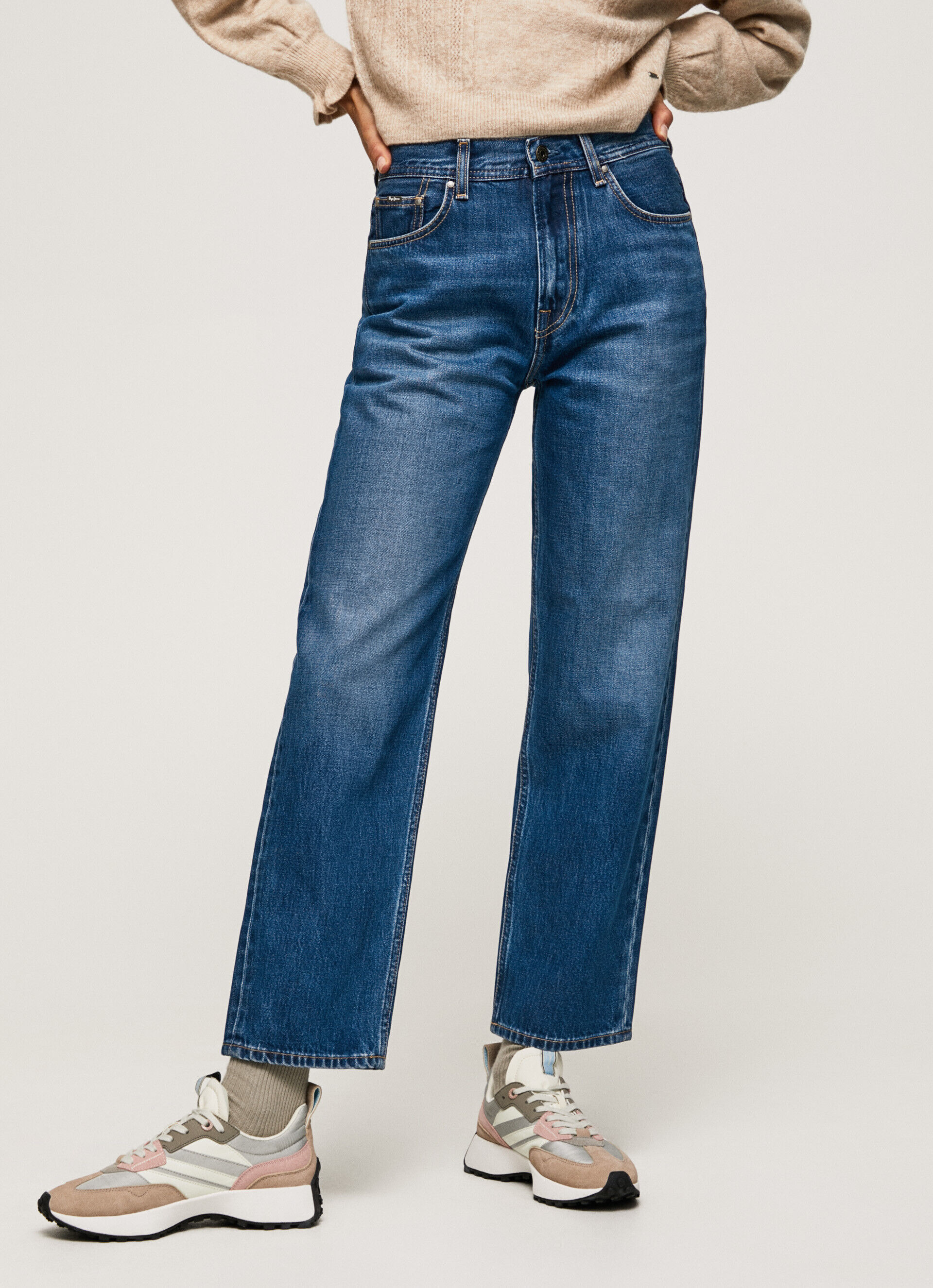 JEAN DOVER FIT RELAXED TIRO ALTO - jeans