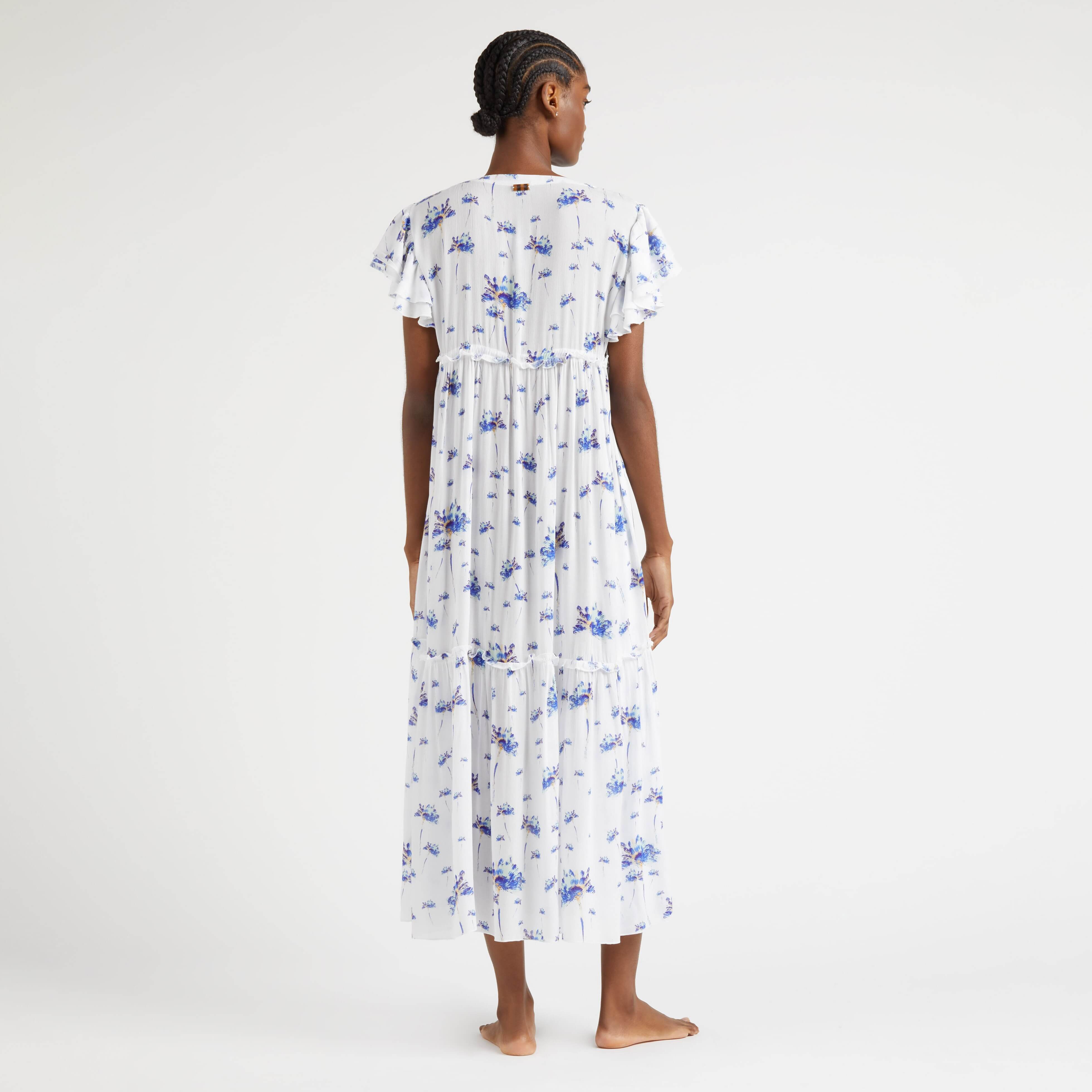 Robe longue en viscose femme Herbier