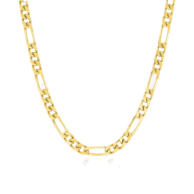 Bracelet Mixte 18 cm - Cheval Alterné - Or 18 Carats - Largeur 3 mm