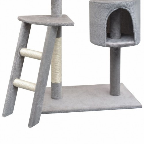 Arranhador para gatos, arranhador de sisal, cinza