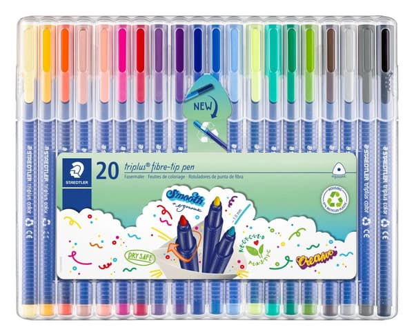 STAEDTLER® triplus® 323 SB20 1.0 mm fineliner - etui med 20 stk. ass. farver