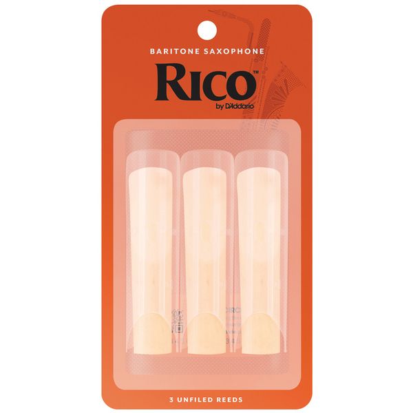 DAddario Woodwinds Rico Baritone Sax 3.0 3-Pack