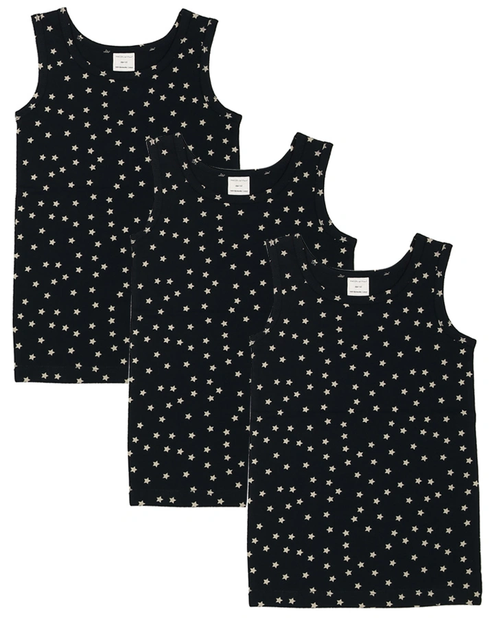 Unterhemd WHITE STARS 3er-Pack in dunkelblau