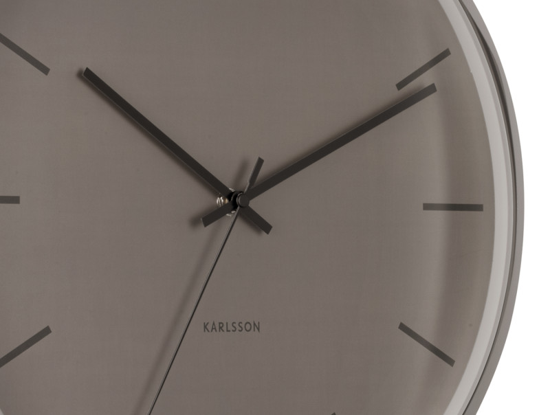 Wall Clock Nirvana Globe KA5859GY Dark warm grey