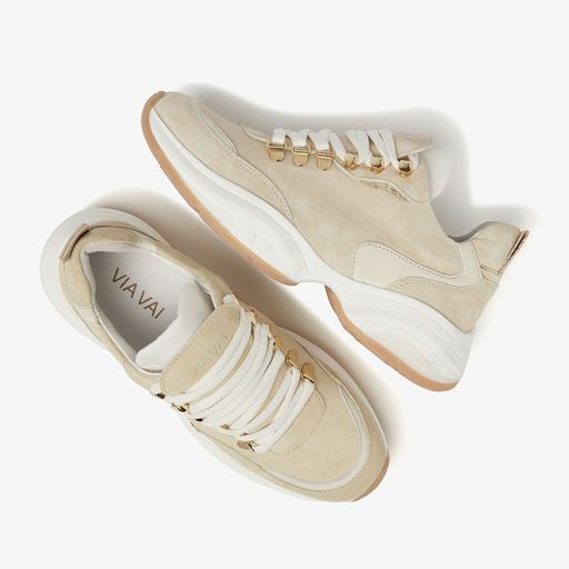 VIA VAI Pepper Clay Sneakers, Beige, 41