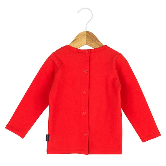 T-shirt manches longues Marin d'hiver   Rouge Poppy        de               P'tit bisou