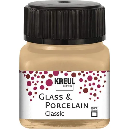 KREUL Glass & Porcelain Classic, metallic-champagner, 20 ml
