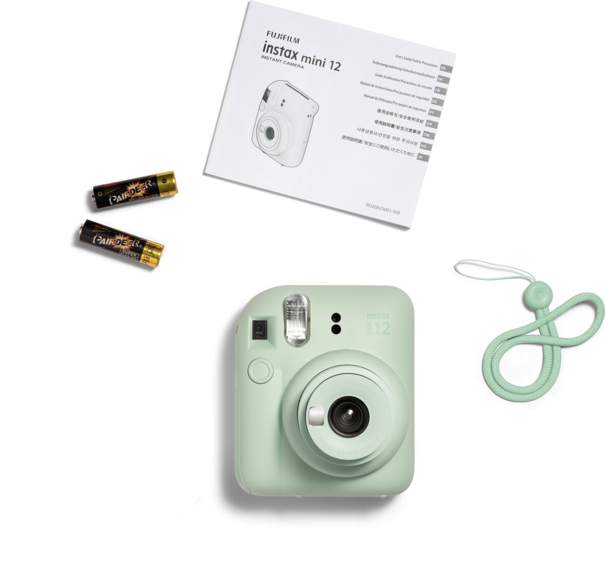 Fujifilm - Instax Mini 12 Instant Kamera - Lysegrøn