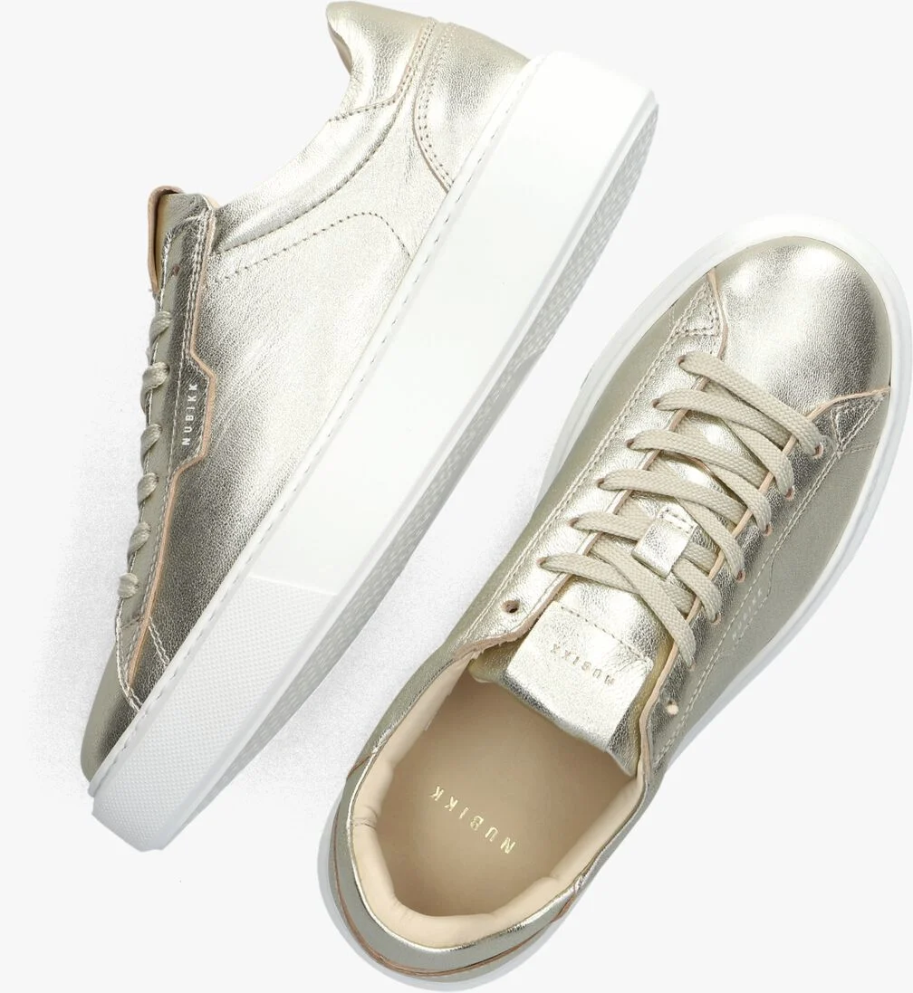 NUBIKK gouden nubikk lage sneakers vince tora dames