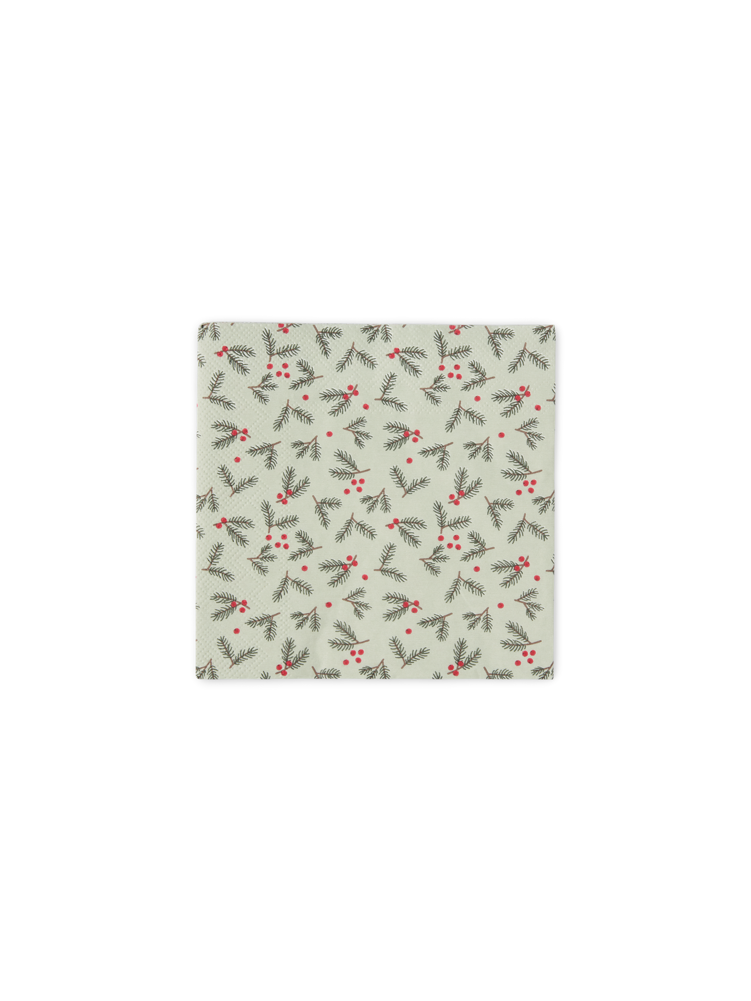 Servietter 25 x 25 | Papir. 25 x 25 cm. 20 stk. | Dusty Green, Red
