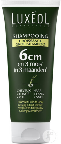 Luxéol Shampoing Croissance Cheveux Plus Longs Tube 200ml