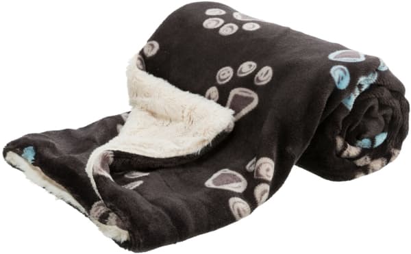 Trixie Jimmy tæppe, blød plys, 100x70 cm, taupe/beige
