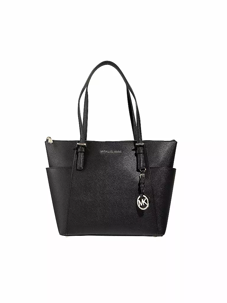MICHAEL KORS Ledertasche - Shopper JET SET ITEM schwarz