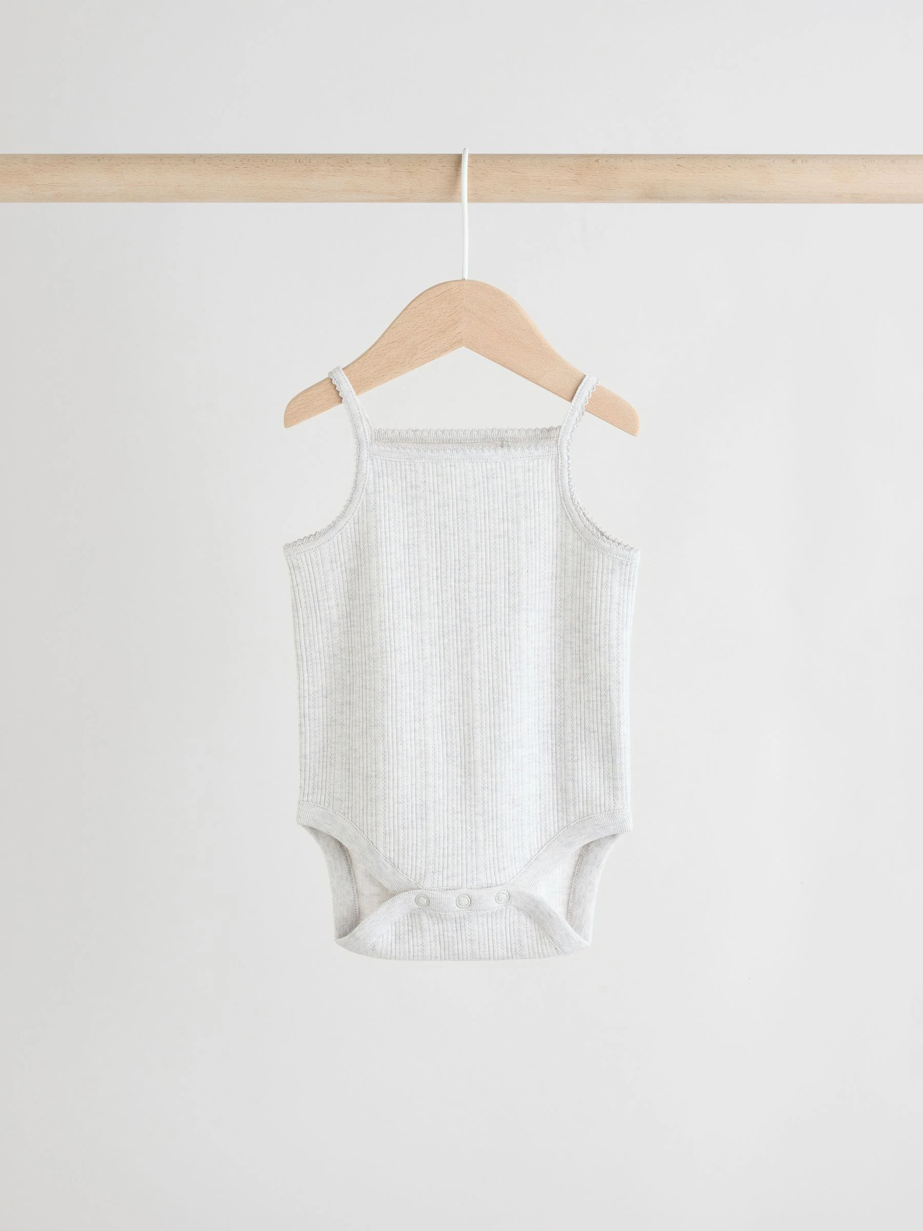 Roze - 5 Pack Vest Pointelle Baby Bodysuits