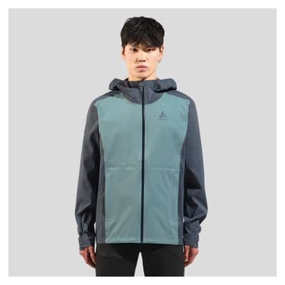 Veste imperméable Odlo Aegis 2.5L Gris/Vert