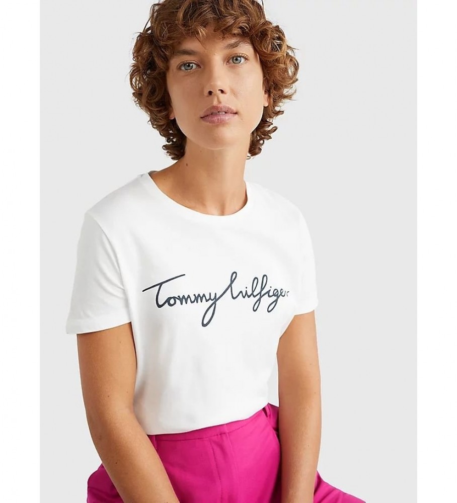 Camiseta Tommy Hilfiger Heritage, branca