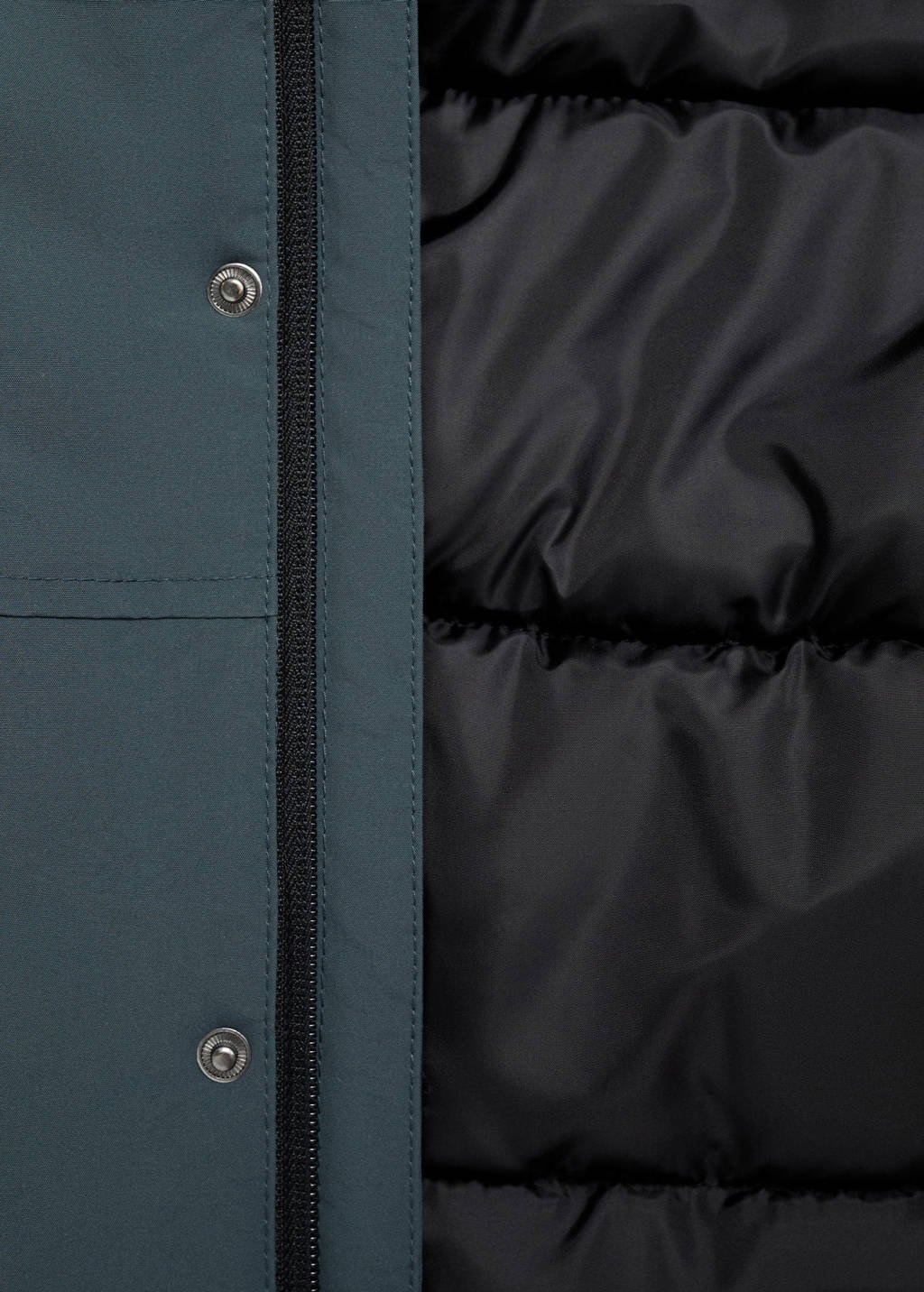Mango Kids gewatteerde jas blauw