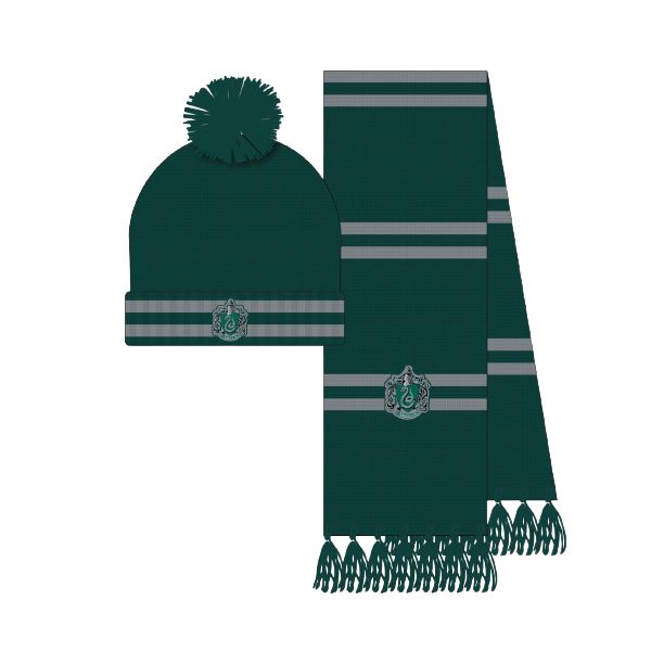 Conjunto Gorro   Cachecol Verde 