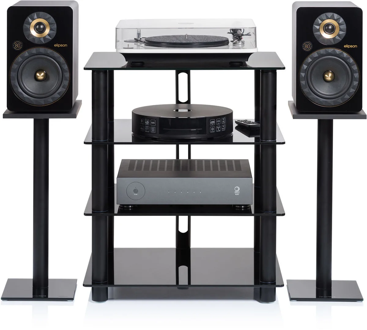 NorStone Epur 4 Noir satin Meubles hi-fi