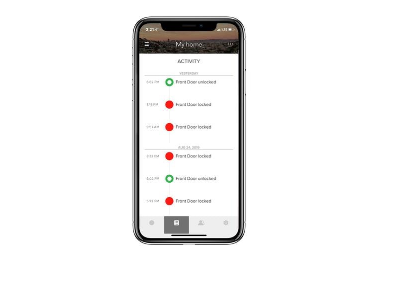 Yale Linus Smart Lock EU Silber Smart Türschloss für 17 mm EURO Schlosszylinder