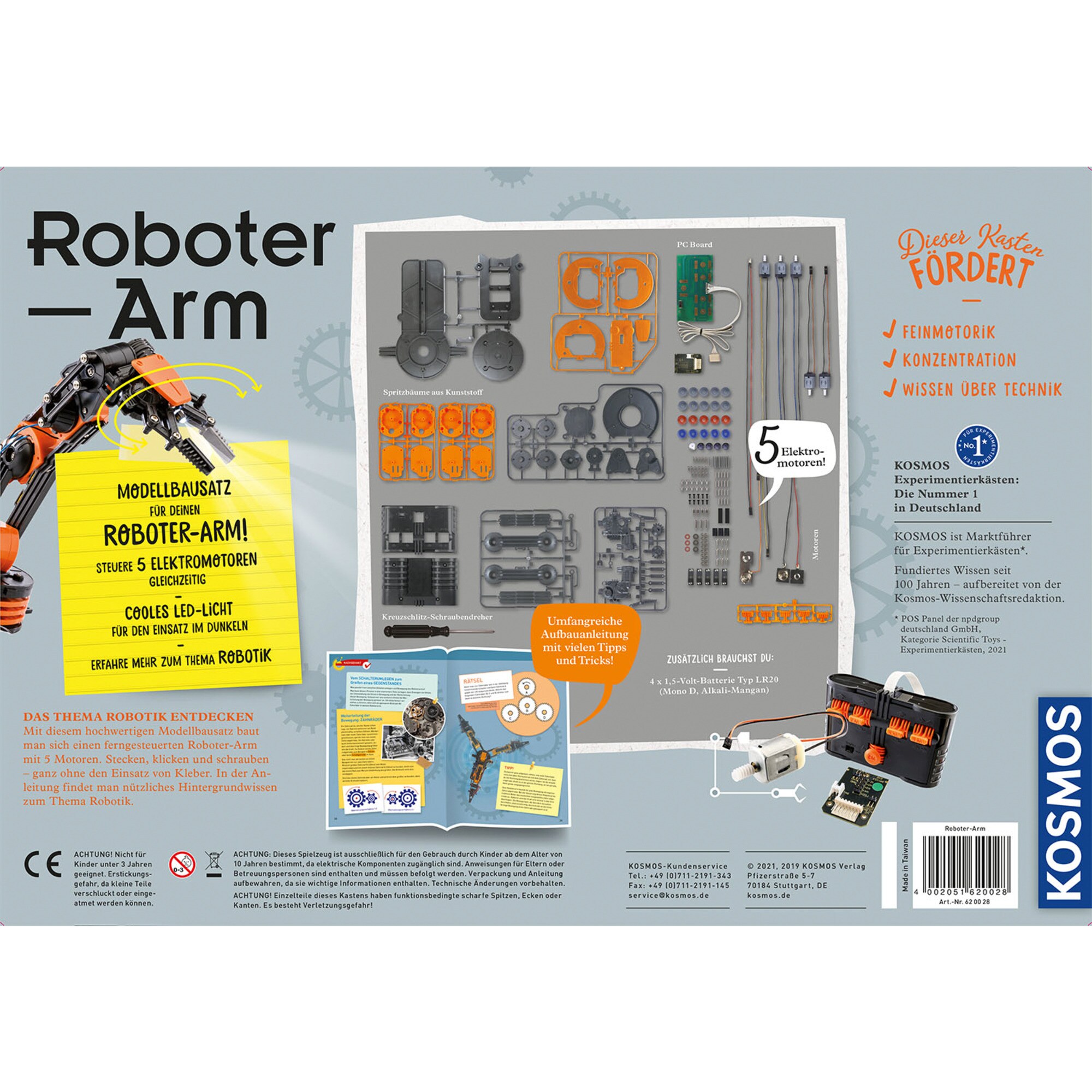 Kosmos Experimentierkasten Roboter-Arm