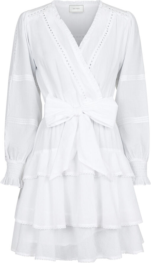 Neo Noir Ada S Voile Dress White