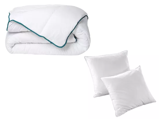 Pack Couette chaude 220 x 240 cm + 2 oreillers 60 x 60 cm recyclés de DREAMEA - ROSA