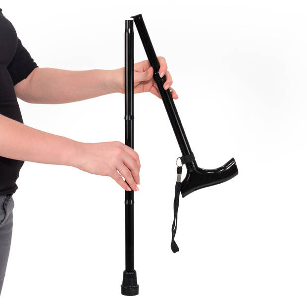 Vitility wandelstok opvouwbaar - zwart