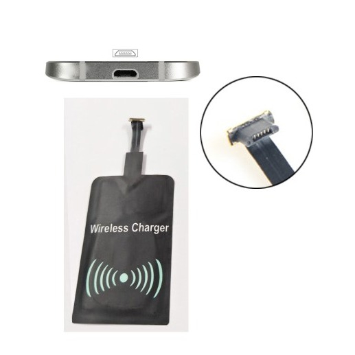 Kabelloses Qi Wireless Lademodul Receiver mit Micro USB Anschluss