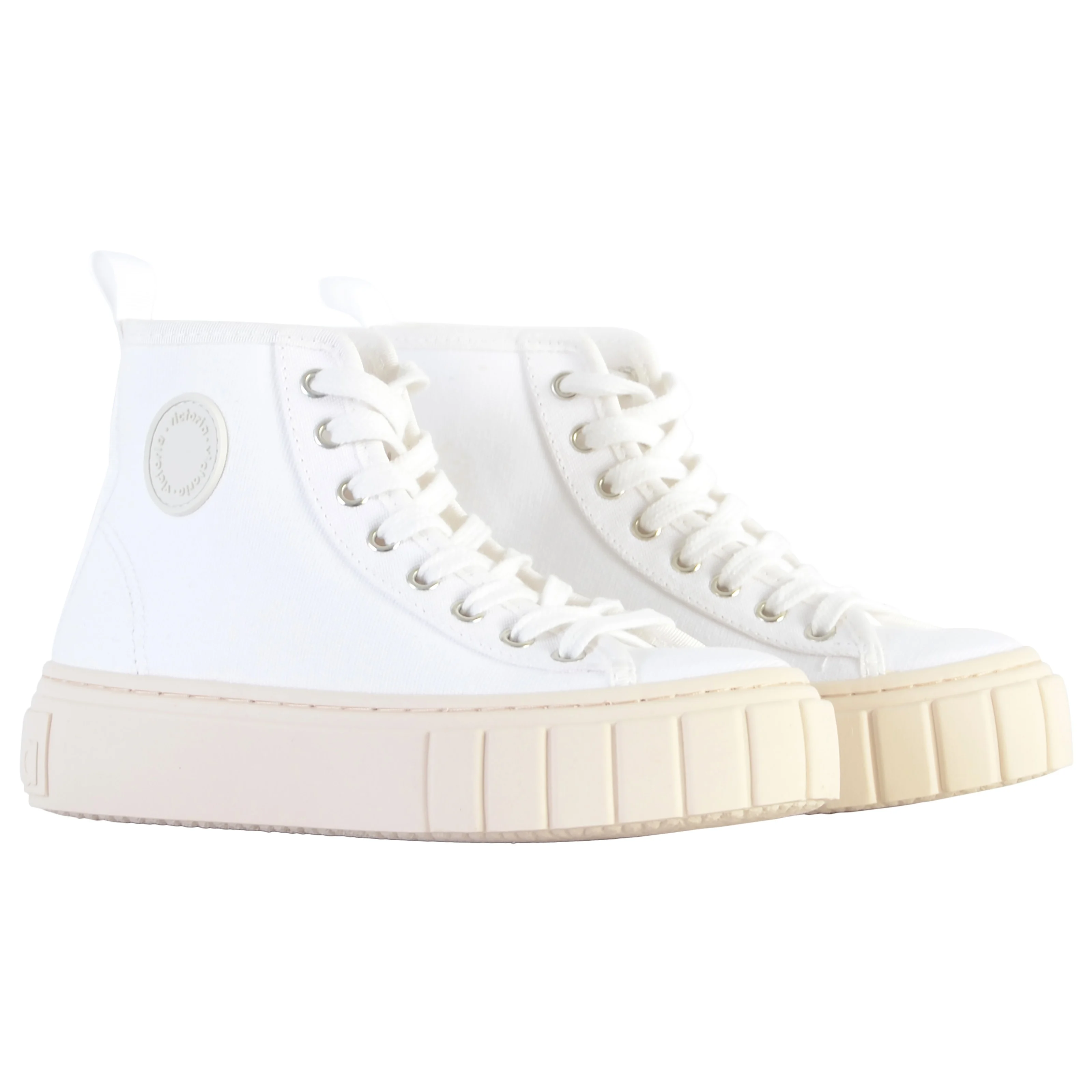 Basket à lacets montante | Blanc