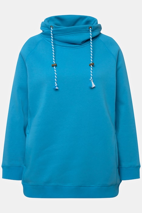 Sweatshirt, weiter Stehkragen, Taschen, Raglan-Langarm