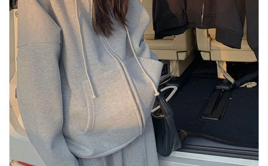 Soswift - Hoodie met trekkoord en rits